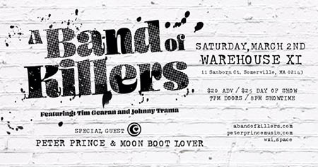 SHK Music Presents: A Band of Killers with Peter Prince and Moon Boot Lover at Warehouse XI