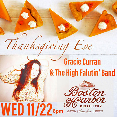 SHK Music Presents: Gracie Curran & The High Falutin' Band at Boston Harbor Distillery