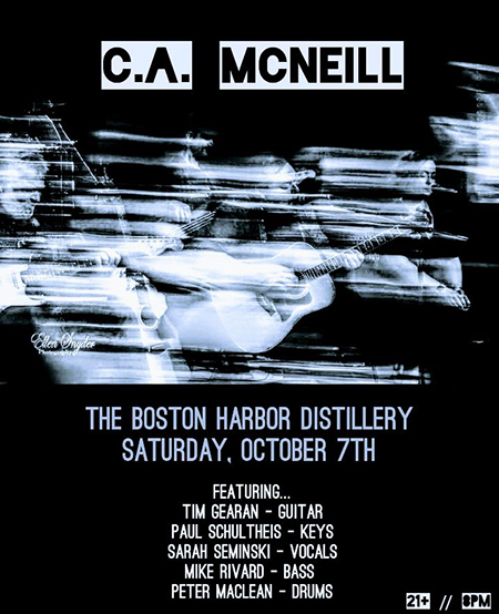 SHK Music Presents: An evening with CA McNeill and Friends at Boston Harbor Distillery
