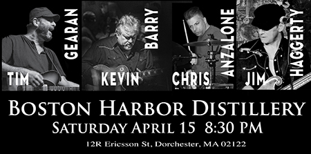SHK Music Presents: Tim Gearan Band with special guest Kevin Barry at the Boston Harbor Distillery